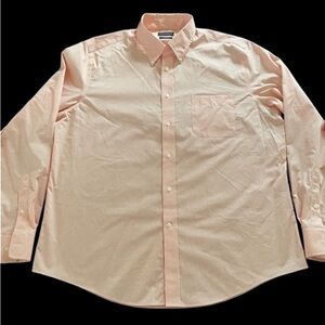 Lauren Ralph Lauren Men’s Orange XL 17.5 36/37 Gingham Check LS Shirt in EUC